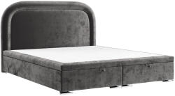 Maison de Reve Antracitszürke kárpitozott UFFIZI kétszemélyes ágy 160 x 200 cm tárolóval (UFFIZI160_MDR_P0_LOT16_M0_NF_T0_L10)
