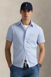 Ralph Lauren pamut ing Sport Shirt férfi, legombolt galléros, regular, 710906574 - kék M