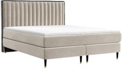 Maison de Reve Bézs bársony boxspring ágy RHODES 180 x 200 cm (RHODES180_MDR_B1_TNW13_M2_TNW13_T1_L5)