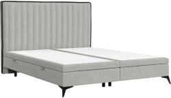 Maison de Reve Szürke kárpitozott kétszemélyes ágy ADRON 200 x 200 cm tárolóval (ADRON200_MDR_B1_ALT15_M0_NF_T0_L4)