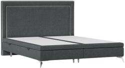 Maison de Reve Szürke kárpitozott kétszemélyes ágy INCOVO 200 x 200 cm tárolóval (INCOVO200_MDR_P4_MTA05_M0_NF_T0_L3)