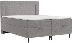 Maison de Reve Szürke kárpitozott NEA ágy 180 x 200 cm, boxspring (NEA180_MDR_P0_BBL06_M3_BBL06_T13_L32)