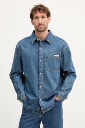 Calvin Klein farmering galléros, relaxed, LV04RD764G - kék S