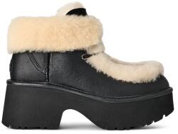 Ugg bőr csizma Esmee Leather Lace Up - fekete Női 39