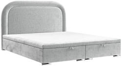 Maison de Reve Világosszürke kárpitozott UFFIZI kétszemélyes ágy 160 x 200 cm ágyneműtartóval (UFFIZI160_MDR_P0_LOT06_M0_NF_T0_L10)