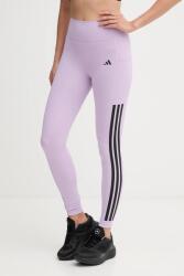 adidas Performance edzős legging Optime 3-Stripes - lila XS