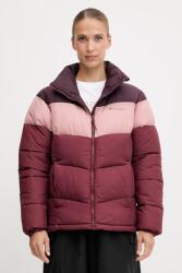 Columbia rövid kabát Puffect Colorblock - burgundia S