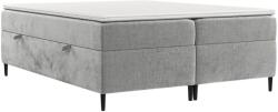 Maison de Reve Világosszürke kárpitozott boxspring ágy ARAYA 160 x 200 cm (ARAYA160_MDR_P0_LOT06_M3_LOT06_T13_L59)