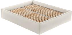 Maison de Reve Bézs kárpitozott ALVAR L kétszemélyes ágy 200 x 200 cm-es ágyneműtartóval (ALVARL200_MDR_P0_ALT02_M0_NF_T0_L1)