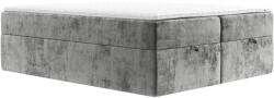 Maison de Reve Szürke kárpitozott FREJA boxspring ágy 200 x 200 cm (FREJA200_MDR_P0_LOT09_M3_LOT09_T13_L1)