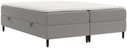 Maison de Reve Szürke kárpitozott boxspring ágy MALTE 160 x 200 cm (MALTE160_MDR_P0_BBL06_M3_BBL06_T12_L32)