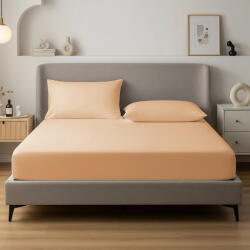 AlvásStúdió Jersey gumis lepedő Barack 180-200x200 cm - matrac-vilag