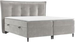 Maison de Reve Szürkésbézs bársony boxspring ágy SINAI 160 x 200 cm (SINAI160_MDR_P0_RIV16_M3_RIV16_T13_L59)