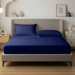 AlvásStúdió Jersey gumis lepedő Marine 70x140 cm - matrac-vilag
