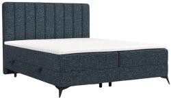 Maison de Reve Kék kárpitozott AGGAZ boxspring ágy 180 x 200 cm (AGGAZ180_MDR_P0_MDO485_M1_MDO485_T3_L4)