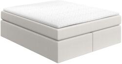 Maison de Reve Krémes fehér kárpitozott boxspring ágy CHESTNUT 200 x 200 cm (CHESTNUT200_MDR_P0_MGN351_M1_MGN351_T1_L1)