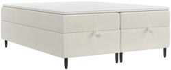 Maison de Reve Fehér kárpitozott boxspring ágy KANAI 160 x 200 cm (KANAI160_MDR_P0_BBL01_M3_BBL01_T13_L32)