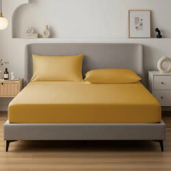 AlvásStúdió Jersey gumis lepedő Gold 90-100x200 cm