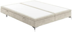 Maison de Reve Világos bézs bársony kétszemélyes ágy FIR 200 x 200 cm tárolóval (FIR200_MDR_P0_MV2201_M0_NF_T0_L3)