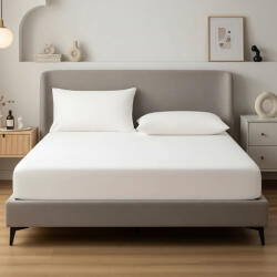 AlvásStúdió Jersey gumis lepedő Fehér 140-160x200 cm - matrac-vilag