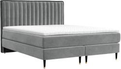 Maison de Reve Szürke bársony boxspring ágy RHODES 200 x 200 cm (RHODES200_MDR_B1_TNW92_M2_TNW92_T1_L5)