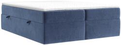 Maison de Reve Kék bársony boxspring ágy ASH 140 x 200 cm (ASH140_MDR_P0_TNW76_M1_TNW76_T3_L1)