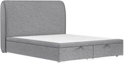 Maison de Reve Szürke kárpitozott kétszemélyes ágy NOHO 160 x 200 cm ágyneműtartóval (NOHO160_MDR_P0_ALT16_M0_NF_T0_L10)