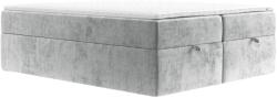 Maison de Reve Világosszürke kárpitozott FREJA boxspring ágy 160 x 200 cm (FREJA160_MDR_P0_LOT06_M3_LOT06_T13_L1)