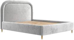 Maison de Reve Világosszürke kárpitozott MIJA kétszemélyes ágy 160 x 200 cm ágyneműtartóval (MIJA160_MDR_P0_LOT06_M0_NF_T0_L26)