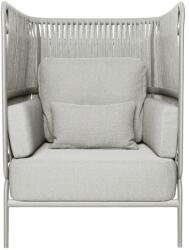 mindo Szürke-fehér szövet kerti szék No. 106 Mindo oldalsó fonattal (30034-010-049)