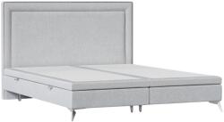 Maison de Reve Világosszürke kárpitozott INCOVO kétszemélyes ágy 200 x 200 cm-es ágyneműtartóval (INCOVO200_MDR_P4_MTA01_M0_NF_T0_L3)
