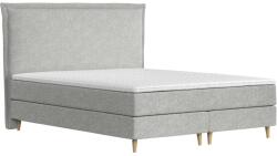 Maison de Reve Szürke kárpitozott CALMA boxspring ágy 140 x 200 cm (CALMA140_MDR_P0_ALT15_M1_ALT15_T3_L9)