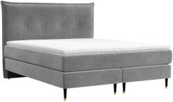 Maison de Reve Szürke bársony boxspring ágy DUNA 200 x 200 cm (DUNA200_MDR_P0_TNW92_M1_TNW92_T1_L5)