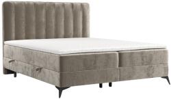 Maison de Reve Bézs kárpitozott boxspring ágy AGGAZ 200 x 200 cm (AGGAZ200_MDR_P0_LOT30_M1_LOT30_T3_L4)