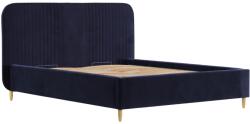 Maison de Reve Kék bársony LIVY kétszemélyes ágy, 180 x 200 cm, tárolóval (LIVY180_MDR_P0_MV2216_M0_NF_T0_L26)