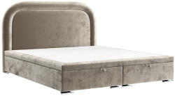 Maison de Reve Bézs kárpitozott UFFIZI kétszemélyes ágy 180 x 200 cm ágyneműtartóval (UFFIZI180_MDR_P0_LOT30_M0_NF_T0_L10)