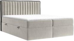 Maison de Reve Bézs bársony boxspring ágy PILLAR 180 x 200 cm (PILLAR180_MDR_B1_TNW13_M1_TNW13_T1_L1)