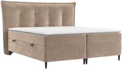 Maison de Reve SINAI bézs bársony boxspring ágy 200 x 200 (SINAI200_MDR_P0_RIV24_M3_RIV24_T13_L59)