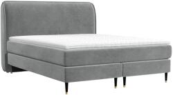 Maison de Reve OFFO szürke bársony boxspring ágy 160 x 200 cm (OFFO160_MDR_P0_TNW92_M1_TNW92_T3_L5)