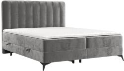 Maison de Reve Szürke kárpitozott boxspring ágy AGGAZ 160 x 200 cm (AGGAZ160_MDR_P0_LOT09_M1_LOT09_T3_L4)