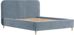 Maison de Reve LIVY kékes szürke bársony kétszemélyes ágy 180 x 200 cm tárolóval (LIVY180_MDR_P0_MV2224_M0_NF_T0_L26)
