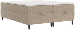Maison de Reve Bézs kárpitozott boxspring ágy KANAI 200 x 200 cm (KANAI200_MDR_P0_BBL03_M3_BBL03_T13_L32)
