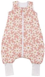 Malomi Kids Rózsaszín pamut hálózsák lábakkal Blush Daisies 86 cm (MK-5908262320094)