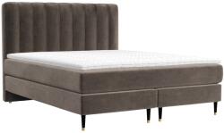 Maison de Reve Barna bársony boxspring ágy KOBBE 180 x 200 cm (KOBBE180_MDR_P0_TNW26_M1_TNW26_T3_L5)