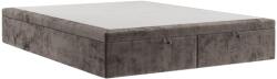 Maison de Reve Barna kárpitozott kétszemélyes ágy HICKORY 200 x 200 cm tárolóval (HICKORY200_MDR_P0_LOT39_M0_NF_T0_L1)