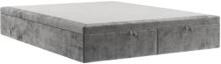 Maison de Reve Szürke kárpitozott kétszemélyes ágy HICKORY 180 x 200 cm ágyneműtartóval (HICKORY180_MDR_P0_LOT09_M0_NF_T0_L1)