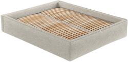 Maison de Reve Szürke-bézs kárpitozott ALVAR L kétszemélyes ágy 200 x 200 cm-es ágyneműtartóval (ALVARL200_MDR_P0_ALT03_M0_NF_T0_L1)
