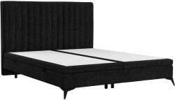 Maison de Reve Fekete kárpitozott kétszemélyes ágy ADRON 200 x 200 cm ágyneműtartóval (ADRON200_MDR_B1_ALT18_M0_NF_T0_L4)