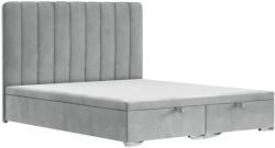 Maison de Reve Szürke bársony kétszemélyes ágy SWANKY 160 x 200 cm tárolóval (SWANKY160_MDR_P0_MV2240_M0_NF_T0_L10)