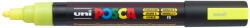 uni Dekormarker 1, 8-2, 5mm, Uni Posca PC-5M fluor sárga (2UPC5MFS) - cartridge